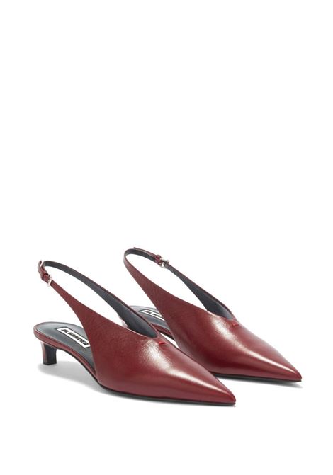 Decollete con cinturino posteriore 45mm in bordeaux Jil sander - donna JIL SANDER | J15WP0128P4864609